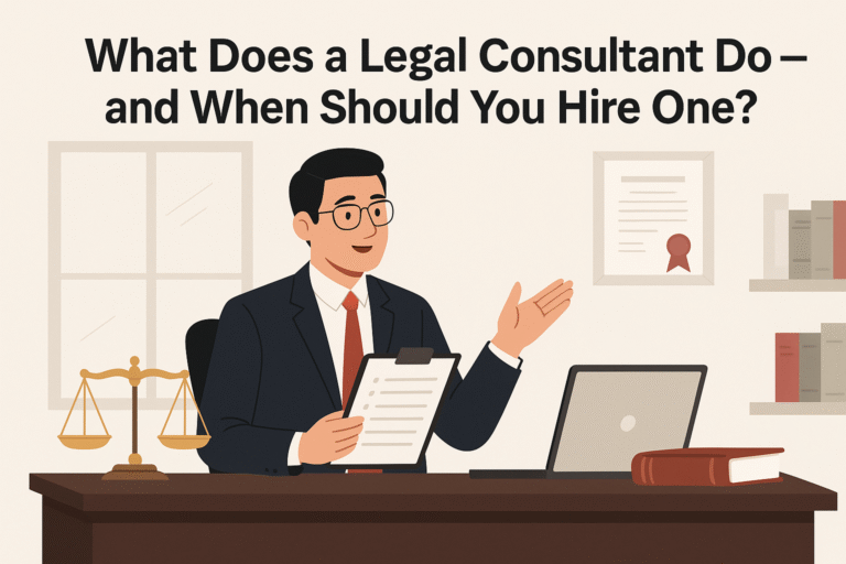 What Does a Legal Consultant Do and When Should You Hire One?