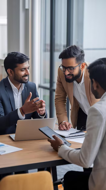 two-indian-colleagues-having-conversation-while-busy-working-business-project_1313853-91675